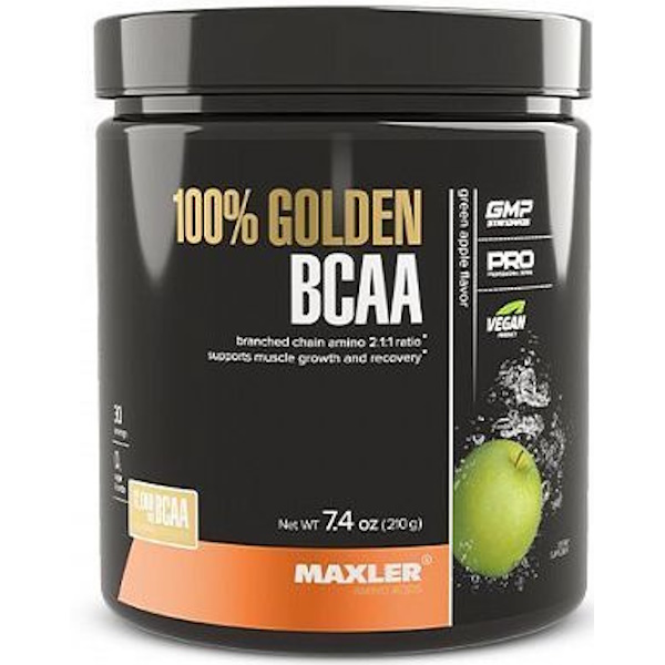 Golden BCAA 210 г яблоко, Mxl